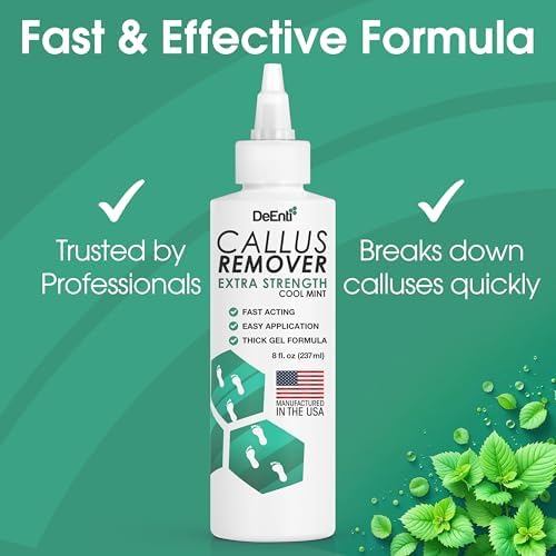 DeEnti Foot Callus Remover Gel, Dead Skin Remover for Feet, 8oz Cool Mint - Image 2