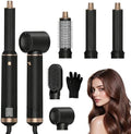 Blow Dryer Brush 5 in 1: Ionic Hot Air Styler Hair Dryer Brush Blow Dryer Set for Curling Volumizing Straightening Styling by LNSTN