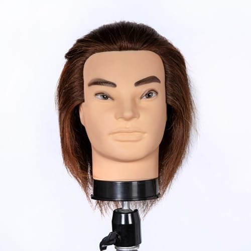 Male Mannequin Head 100% Human Hair Mannequin Head - Image 2