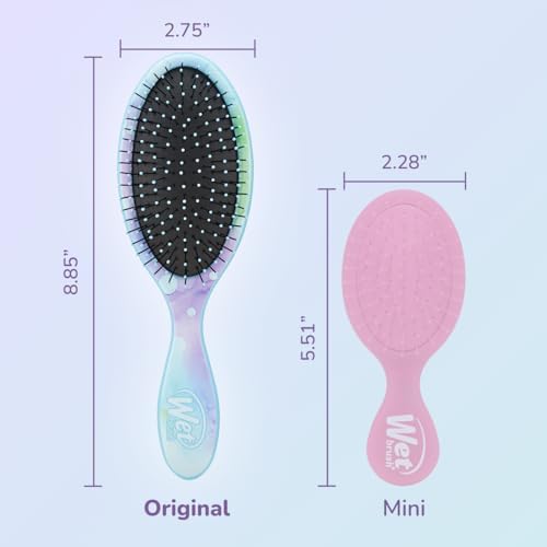 Wet Brush Original Detangler Hair Brush - Color Wash, Splatter - All Hair Types - Ultra-Soft IntelliFlex Bristles Glide Through Tangles with Ease - Pain-Free Comb for Men, Women, Boys and Girls - Image 5