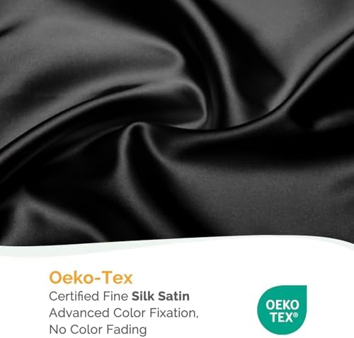 YANIBEST Silk Feeling Bonnet for Sleeping Braid Bonnet for Long Hair Black - Image 6