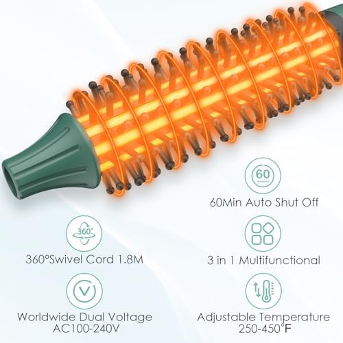 BANGMENG 3/4 Inch Thermal Brush for Short &Medium Hair 0.75" Curling Brush - Image 3