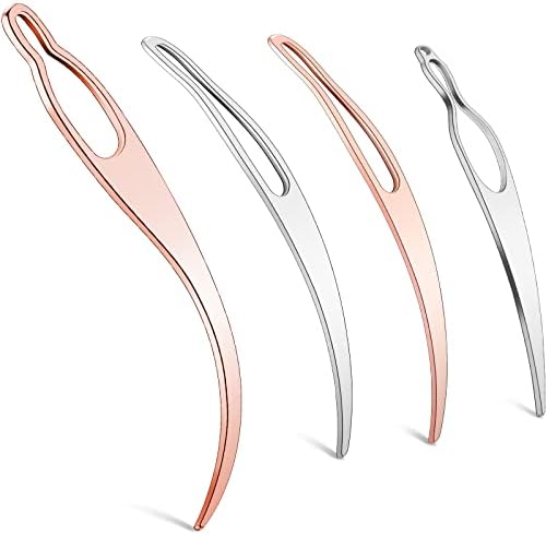 WILLBOND4 Pcs Interlocking Tool for Locs, Rose Gold, Silver by Willbond+Technology+Limited