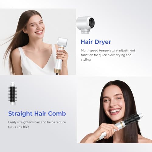 5 in 1 Blow Dryer Brush, Hair Dryer Brush Set Upgrade Hot Air Brush - Image 3