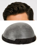 0.06mm Thin Skin Mens Hair System, #3 Medium Brown by TOPUNIQUE
