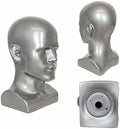 Male Mannequin Head Professional Manikin Head for Display Wigs Hats Headphone Mask Sunglasses Jewelry and Scravat Display Stand (90SG) by Tcwuzick