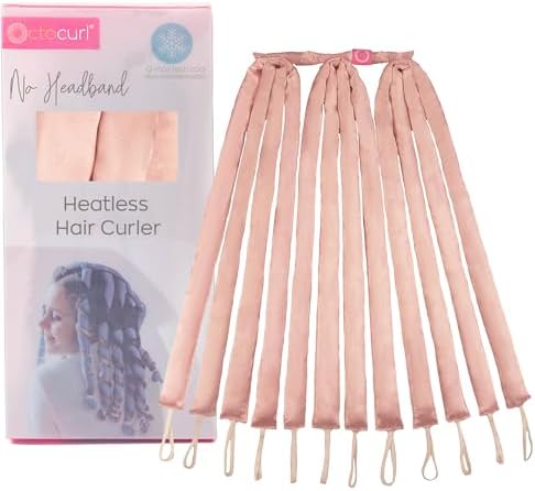 Octocurl No Headband Heatless Curling System for 360° Heat-Free Curls by Octocurl