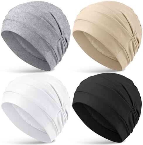 JenPen 4 Pcs Silk Satin Sleeping Bonnet for Women Color by JenPen