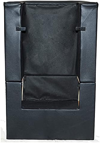 Chromium PureSana Vinyl Salon Dryer Chair - Black - 32.7 x 24.2 x 31.9 in - Image 6