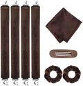 Heatless Curls Overnight Set - 4Pcs Jumbo Velvet Hair Rollers to Sleep In by Unknown