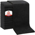 FIXSMITH Salon Towels 12 Pack, Black Microfiber Hair Towels (16 x 27 in) by FIXSMITH
