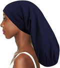 3 Size Satin Lined Sleep Caps for Braids,Dreadlocks Natural Curly Hair Adjustable by Winitas