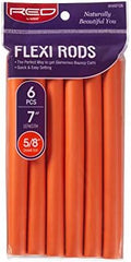Red by Kiss Flexi Rods - Heatless Hair Curler for 90S Glamorous Bouncy Curls Beach Waves, No Slips, Sleep Styler (7" Length, 5/8" Diameter) by REDbyKISS