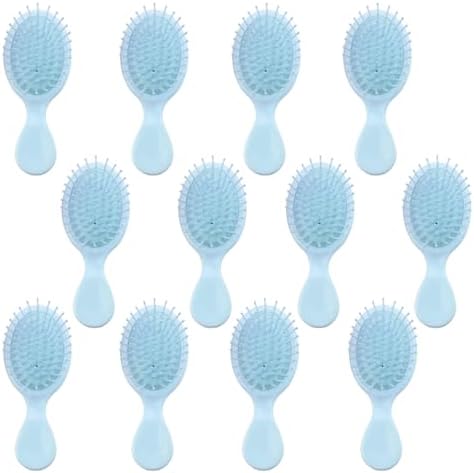 12 Pack Mini Hair Brush Bulk, Travel Hair Brush for All Hair Types by AESPAKO