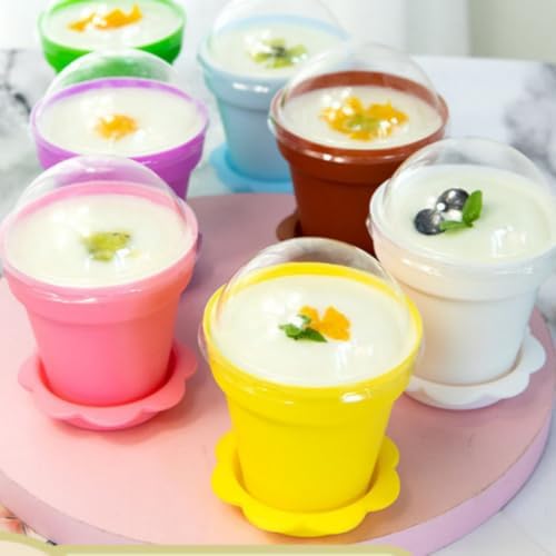 Cupcake Plant Nursery Pots with Humidity Dome, 25 Pack Dessert Cups - Image 5
