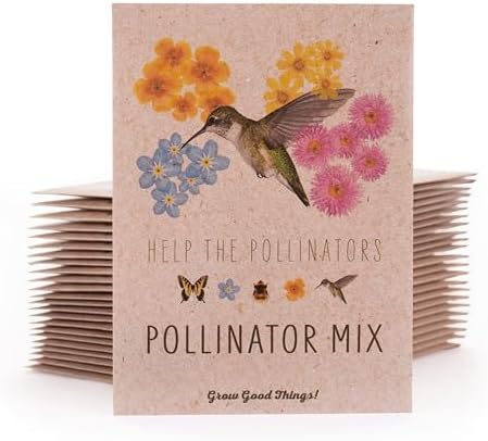 Bentley Wildflower Mix, Pre Filled Hummingbird Packets, 25 Annual Flower Packs, Perfect Eco-Friendly Gift for DIY Gardeners or New Homeowners, Non GMO Seeds - Image 2