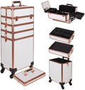 Makeup Train Case Makeup Case (5, White) by Unknown