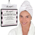 Microfiber Hair Towel Wrap for Women – Large Fast Drying Hair Towel with Patented Clip – Anti-Frizz, Super Absorbent, Silky Smooth Microfiber – Plopping Hair Wrap for Curly, Wavy & Straight Hair by THEPERFECTHAIRCARE
