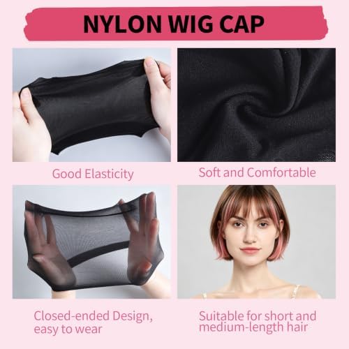 FANDAMEI 12PCS Wig Cap, Black Wig Cap, Wig Caps For Women, Hair Net For Wig - Image 4