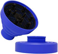 Universal Collapsible Hair Dryer Diffuser Attachment-Foldable Portable Travel and Easy Storage Fit Most Hair Dryers with Nozzle Diameter D-1.575Inch to 1.968 Inch (4-5cm)- Dark Blue by WAJIAYON