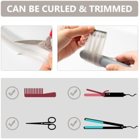 Sliver Gray Hair Extensions Clip in Light Grey Hairpiece Gift 14PCS - Image 5