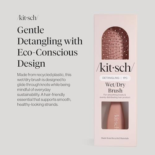 Kitsch Wet Dry Brush Detangler – Hair Brush for Women - Terracotta - Image 2