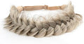 Synthetic Hair Braided Headband Classic Wide Strands Wedding Disorderly Fluffy Braids Wig Band Women Beauty Accessory by TOECWEGR