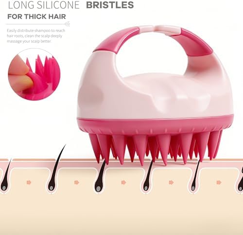14Pcs Hair Brush Set with Sleep Bonnet,Detangle Hair Brush And Spray Bottle, 3 Pieces Smooth Hairbrush For Toddlers, Suitable For Wet and Dry Hairstyles, Suitable For Adults And Children (PINK) - Image 6