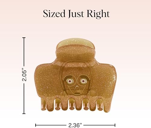 Kitsch x Star Wars Glitter Medium Hair Clip for Women - C-3PO, 1pc - Image 5