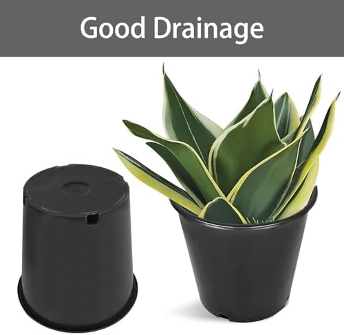 2 Gallon Nursery Pot 10-Pack Plastic Garden Planter Pots - Image 4