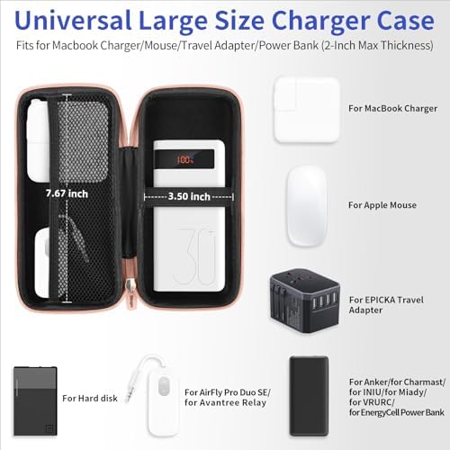 iMangoo Travel Essential Electronics Organizer Charger Case Carrying Pouch - Image 2