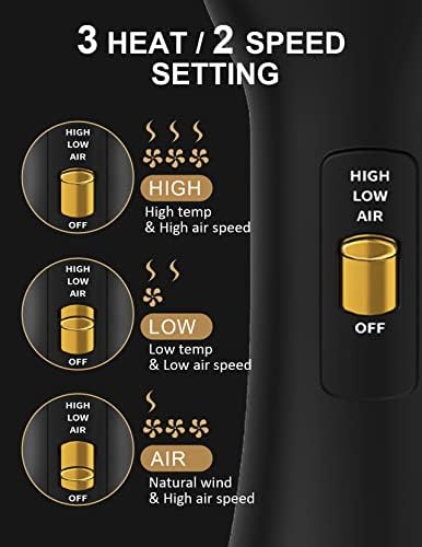 LANDOT Hair Blow Dryer Brush 60mm One-Step Hot Air Styler Blowout Volumizer - Image 6