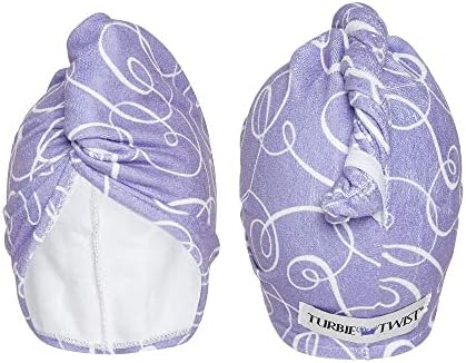 Turbie Twist Microfiber Hair Towel Wrap for Women and Men | 2 Pack | Bathroom Essential Accessories | Quick Dry Hair Turban for Drying Curly, Long & Thick Hair (Purple Signature) - Image 2