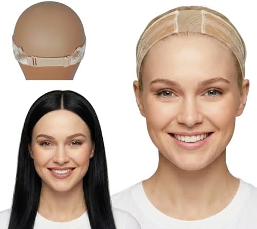 LIT UNICORNS Wig Grip Band with Silicone | Non-Slip to Keep Wig in Place | Premium Adjustable Velvet Gripper for Lace Front Wigs (Beige) by LitUnicorns