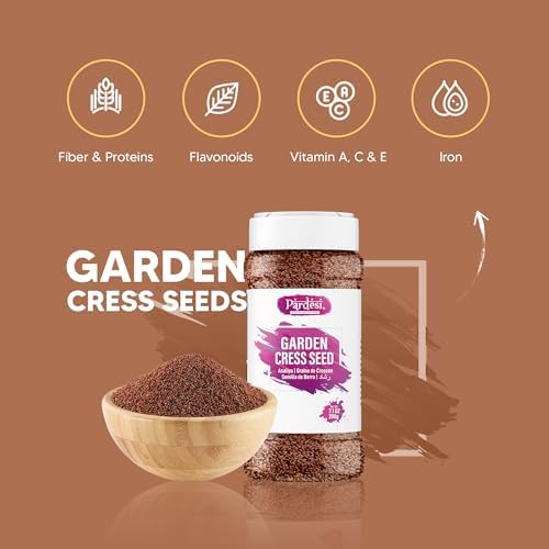 Pardesi Halim Seeds 900g (3 Pack of 300g), Garden Cress Seeds Aliv Asaliya for Drinks Ladoo and Baking, Haleem Watercress Seed, Halal - Image 4