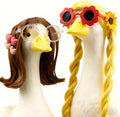 Thanksgiving Pastoral Porch Goose Wigs with Sunflower Clip, 2-Piece by ZYIDBNG