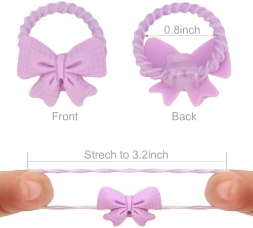 BlueZOO 110Pcs Cute Small Hair Ties Ponytail Holders for Baby Girls Kids - Image 3