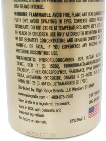 Salon Grafix High Beams Intense Temporary Spray - Burgundy for Unisex - 2.7 oz Hair Color - Image 3