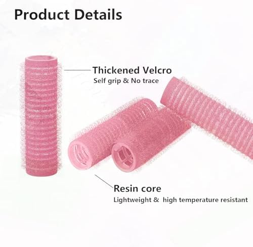 ZMD 18Pcs Self Grip Small Hair Rollers Curlers, Plastic Rollers Heatless Curlers Salon Dressing Curler DIY Curly Hair Hairstyle Roller for Women Girls Short Thin Fine Hair (0.8 x 2.4 Inch) - Image 4
