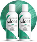 Adore Semi Permanent Hair Color, 164 Electric Lime, 4 Fl Oz (2 Pack) by Adore