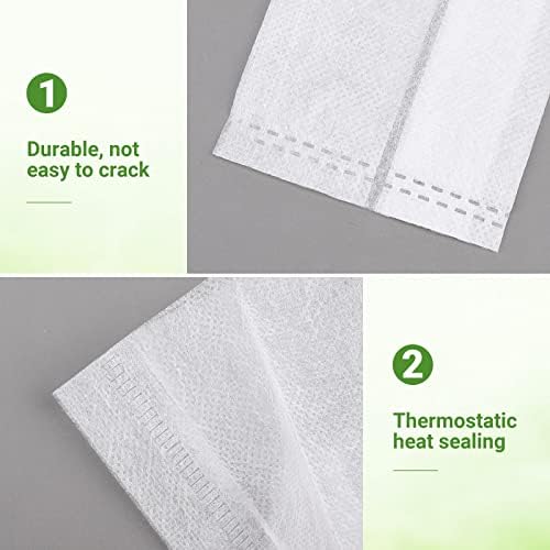 GREANER 100PCS Biodegradable Plant Bags, 5.9x6.3 inches Non Woven Seedling Bags for Planting, Garden Seed Starters Pouchs for Vegetables, Flowers, Indoors and Outdoor Use - Image 5
