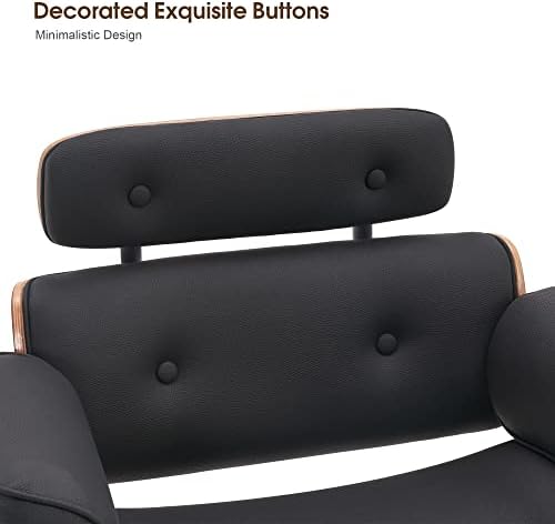 BarberPub Bend Wooden Salon Chair for Hair Stylist, 8261 (Black) - Image 5