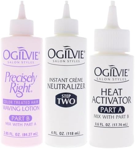 Ogilvie Salon Styles Precisely Right Professional Conditioning Home Perm Kit for Men & Women - For Normal or Hard-to-wave Hair - Heat-activated Worry-free Formula with Drip Guard - 1 Application - Image 6