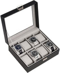 ProCase Watch Box, 8 Slot Mens Watch Display Case, Black by ProCase
