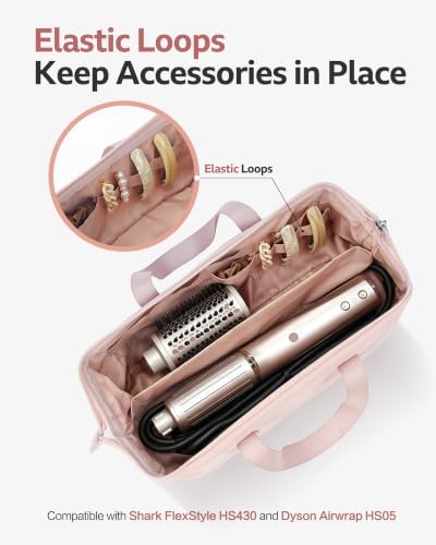 NISHEL Hair Tools Travel Bag Dryer Curling Iron Attachment Organizer Case - Image 4