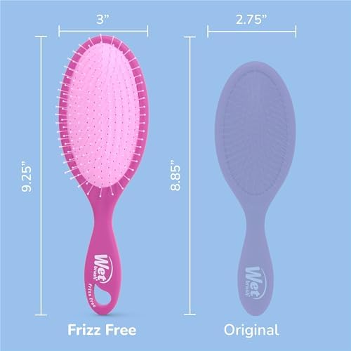 Wet Brush Frizz-Free Detangler Brush with Ionic Technology, Purple, Provides Frizz Control, Reduces Static, and Smooths All Hair Types, Best For Dry Hair, Made for Women, Men & Kids - Image 6