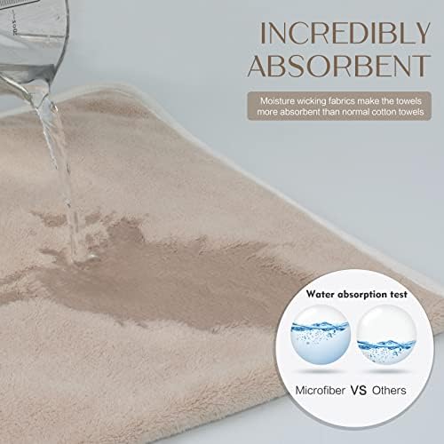 KinHwa Bathroom Hand Towels, Microfiber Face Towels, 16x30 Inch, 2 Pack - Image 3