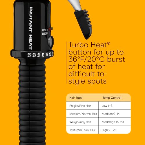 Conair Curling Iron​, Fine to Thick Hair, 1.5-in. Barrel, Black - Image 4
