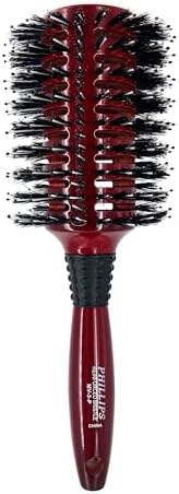 Phillips Brush Mini Monster Vent 3 Poly-Tipped Professional Hair Brush (3.5” Diameter Barrel) - Vented Blowout Hairbrush with Nylon Reinforced Boar Hair Bristles, Beech Wood Handle with Rubber Grip by PhillipsBrush