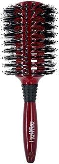 Phillips Brush Mini Monster Vent 3 Poly-Tipped Professional Hair Brush (3.5” Diameter Barrel) - Vented Blowout Hairbrush with Nylon Reinforced Boar Hair Bristles, Beech Wood Handle with Rubber Grip by PhillipsBrush